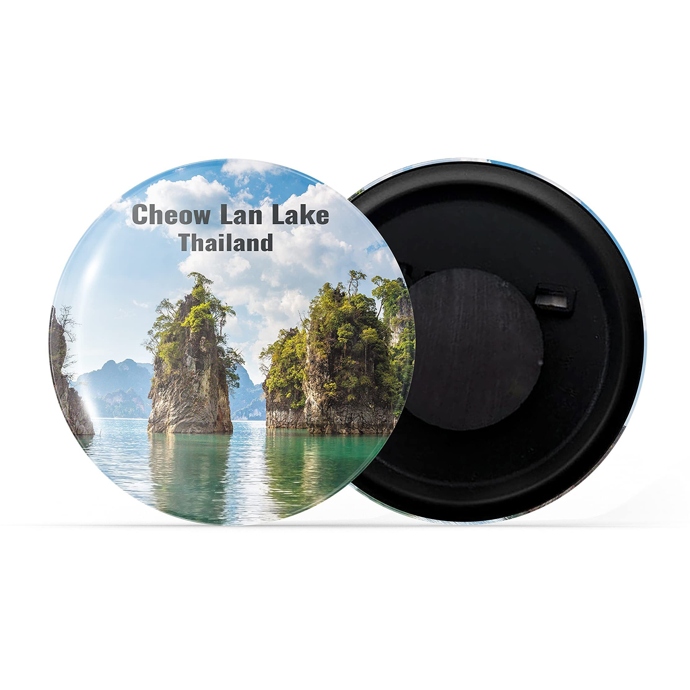 Dhcrafts Fridge Magnet Multicolor Famous Tourist Place Cheow Lan Lake Thailand Glossy Finish Design Pack Of 1