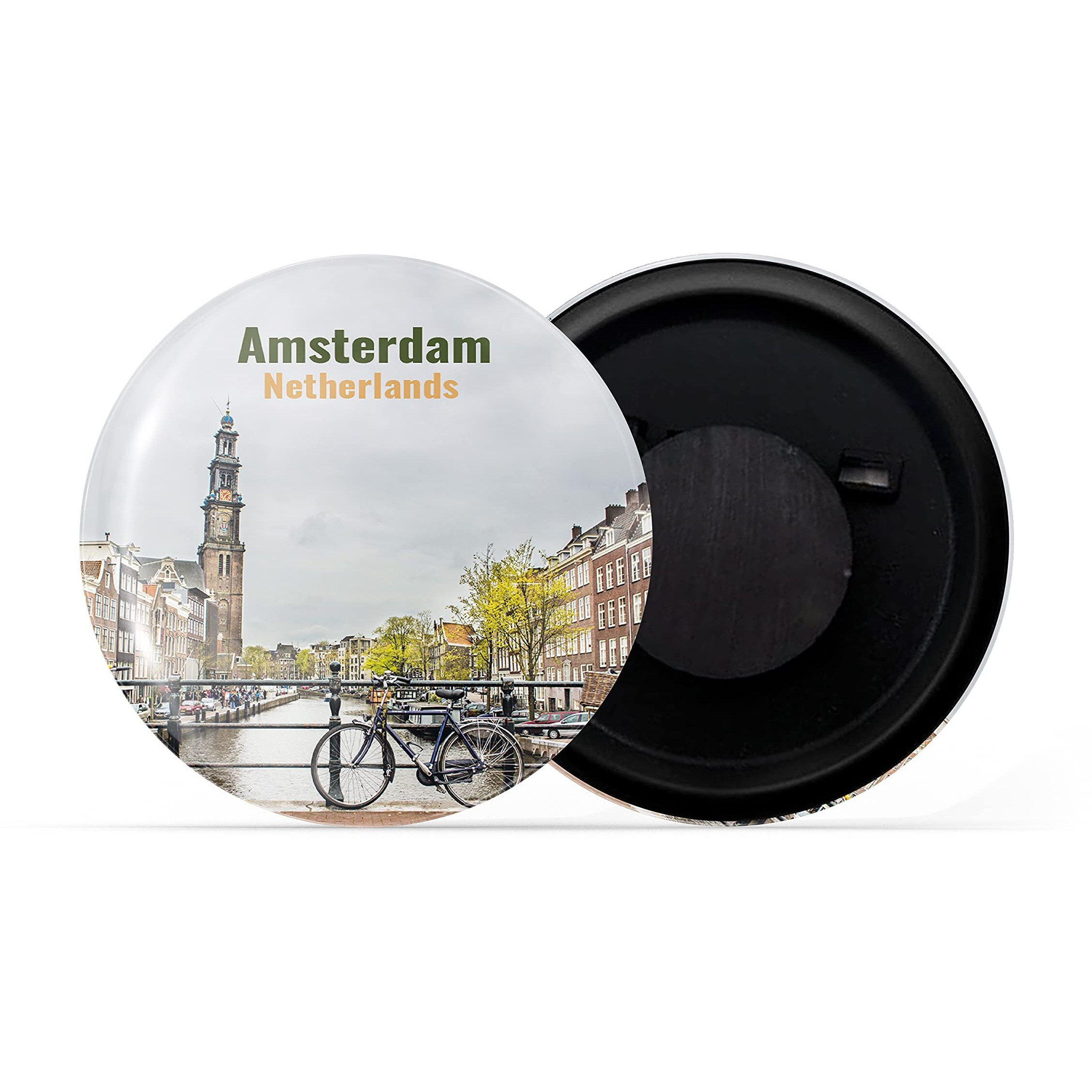Dhcrafts Fridge Magnet Multicolor Famous Tourist Place Amsterdam Netherlands D1 Glossy Finish Design Pack Of 1