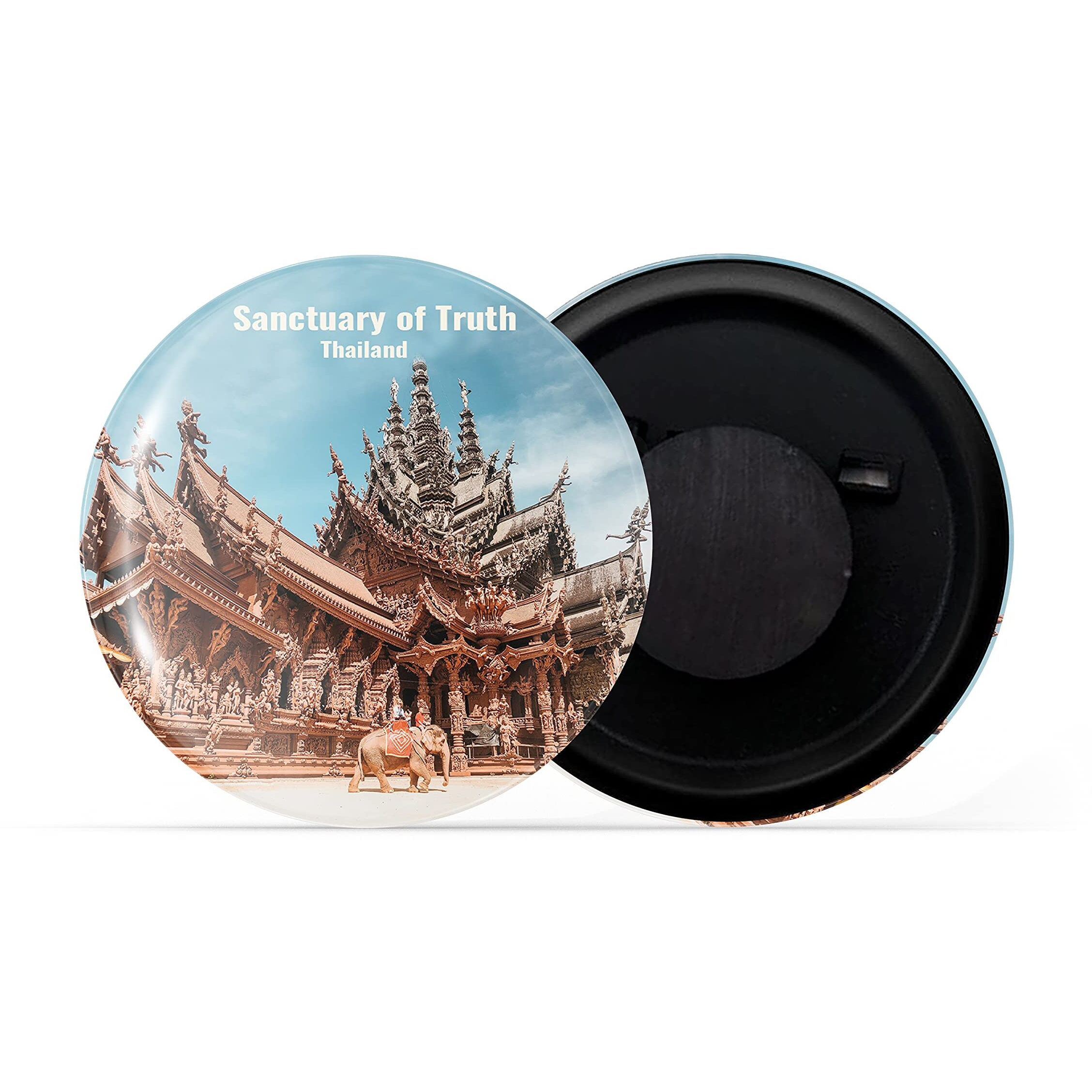 Dhcrafts Fridge Magnet Multicolor Famous Tourist Place Sanctuary Of The Truth Thailand Glossy Finish Design Pack Of 1
