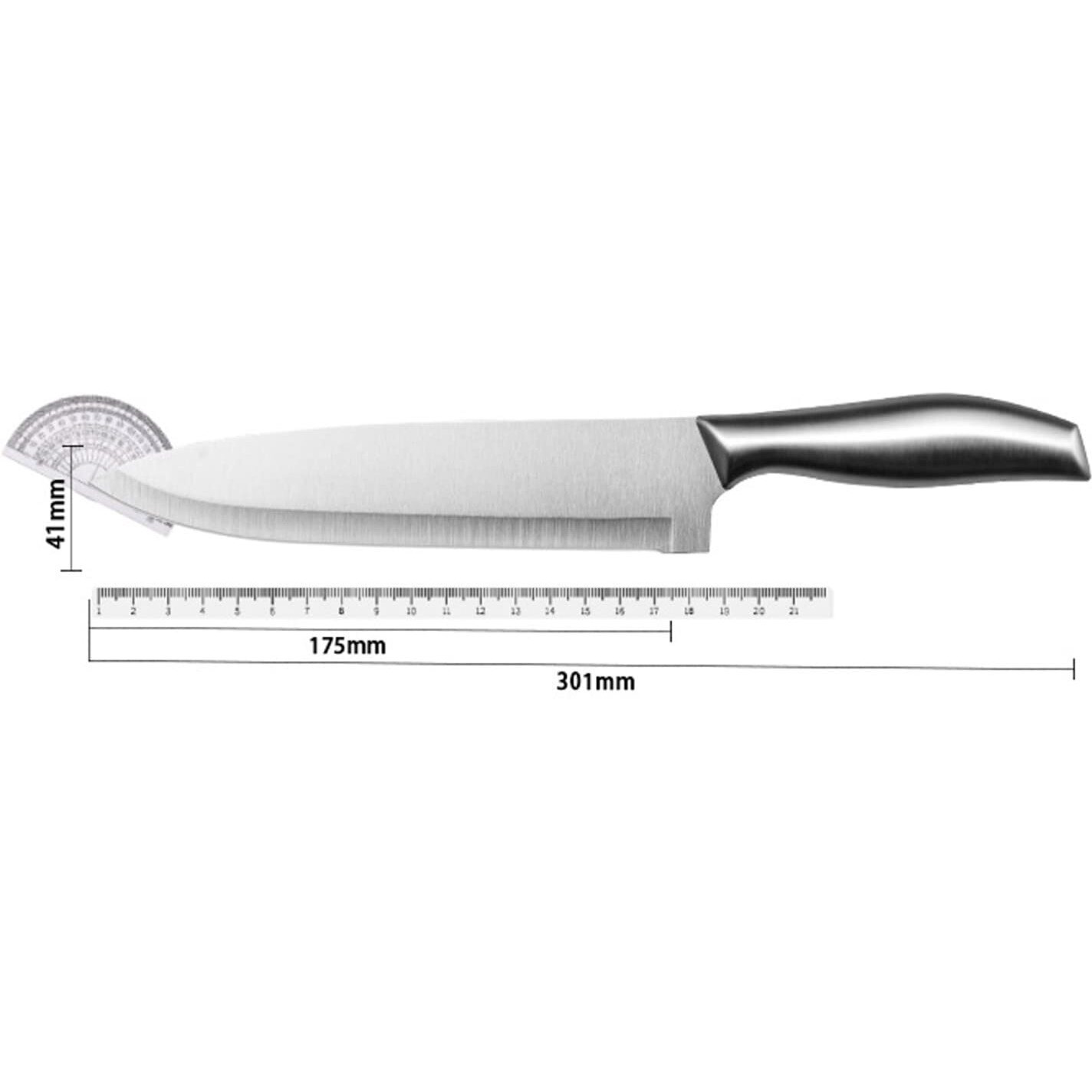Yanci 12 Inch Professional Kitchen Knife, High Carbon Stainless Steel Ultra Sharp Cooking Chef Knife With Ergonomic Non-Slip Handle,Rustproof,Scratch Resistant, Chef Knife, 1 Piece
