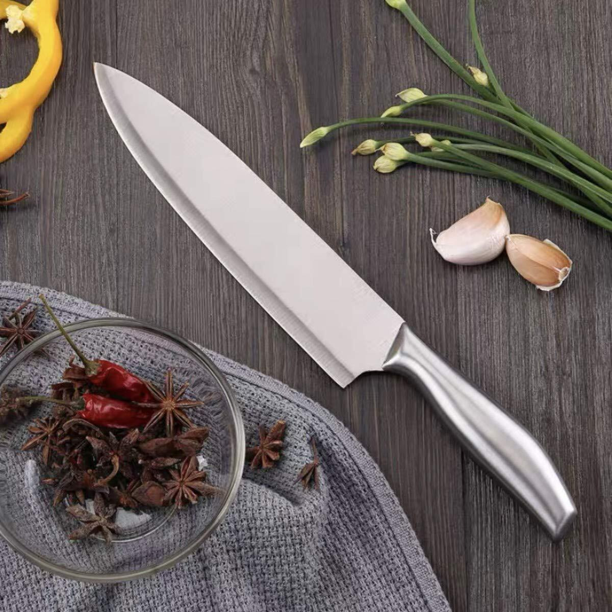 Yanci 12 Inch Professional Kitchen Knife, High Carbon Stainless Steel Ultra Sharp Cooking Chef Knife With Ergonomic Non-Slip Handle,Rustproof,Scratch Resistant, Chef Knife, 1 Piece