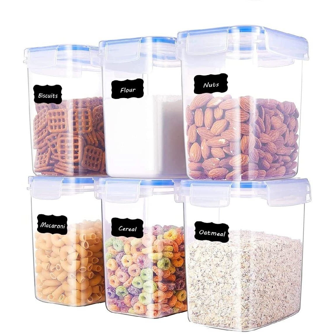 Entity Airtight Storage Container Set For Fridge Bpa Free Airtight Plastic Container For Kitchen - 1300Ml, Transparent (Pack Of 10)