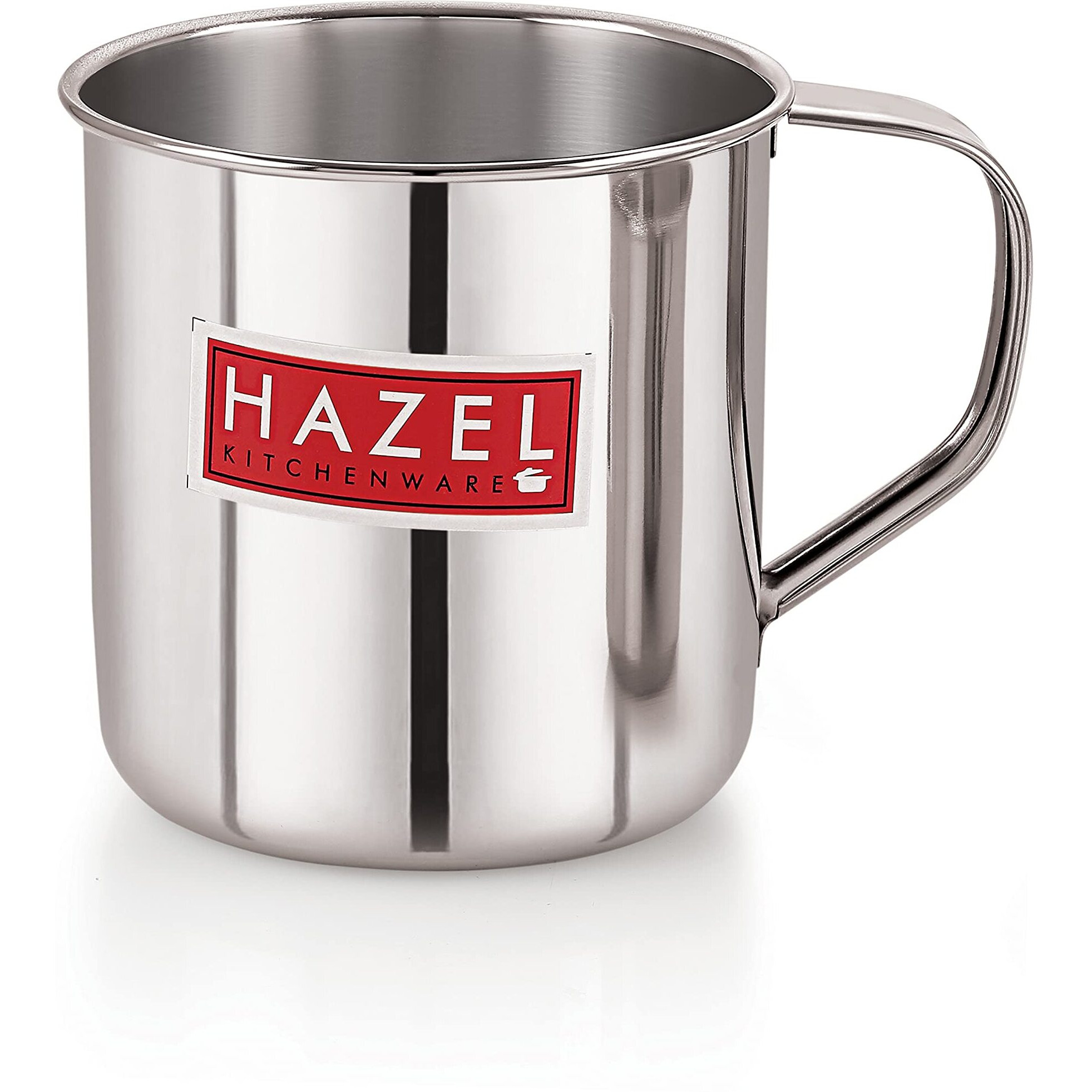 Hazel Stainless Steel Multipurpose Mug | 1200 Ml Steel Camping Mug | Steel Mug For Bathroom Shower Home | Strong And Sturdy Mug