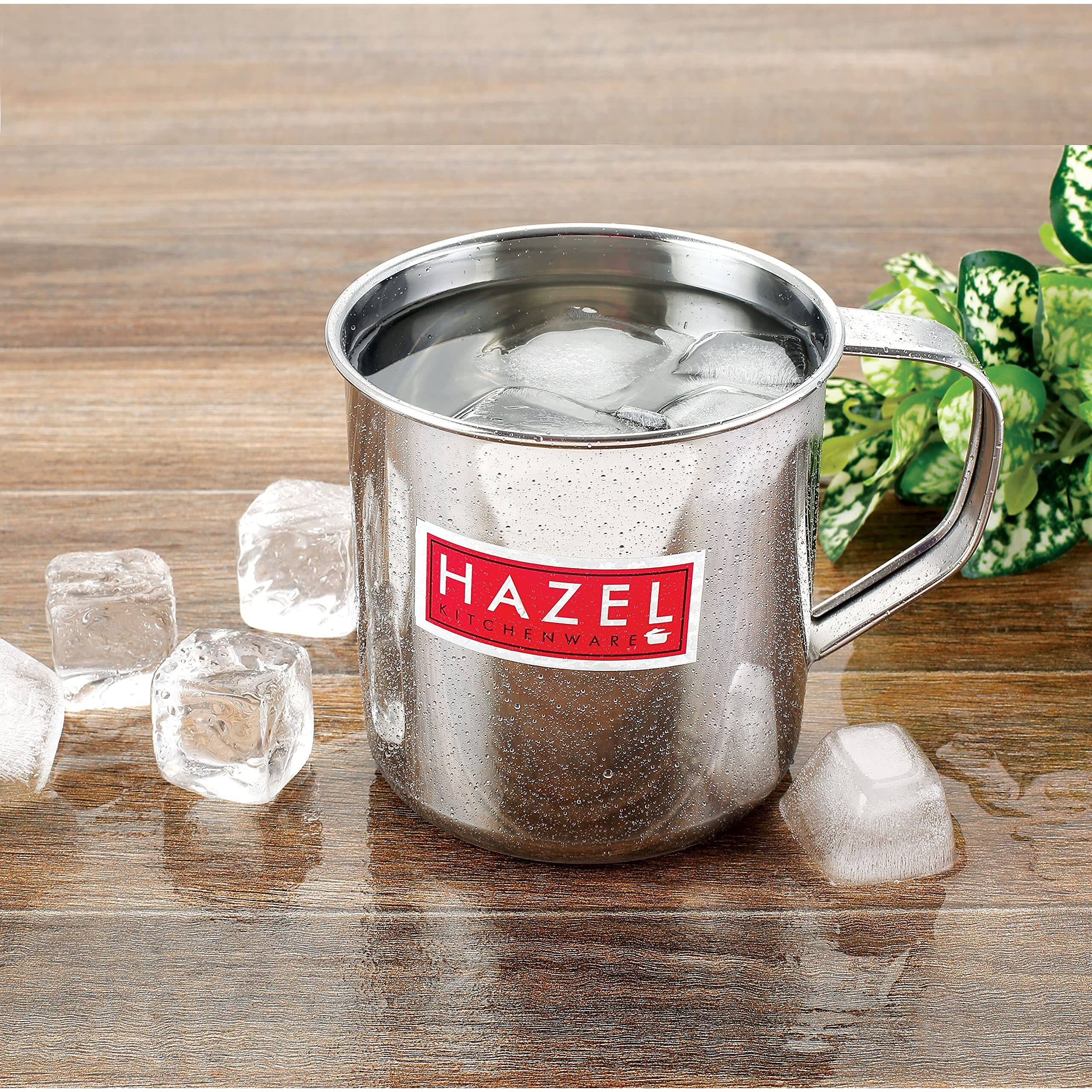 Hazel Stainless Steel Multipurpose Mug | 1200 Ml Steel Camping Mug | Steel Mug For Bathroom Shower Home | Strong And Sturdy Mug