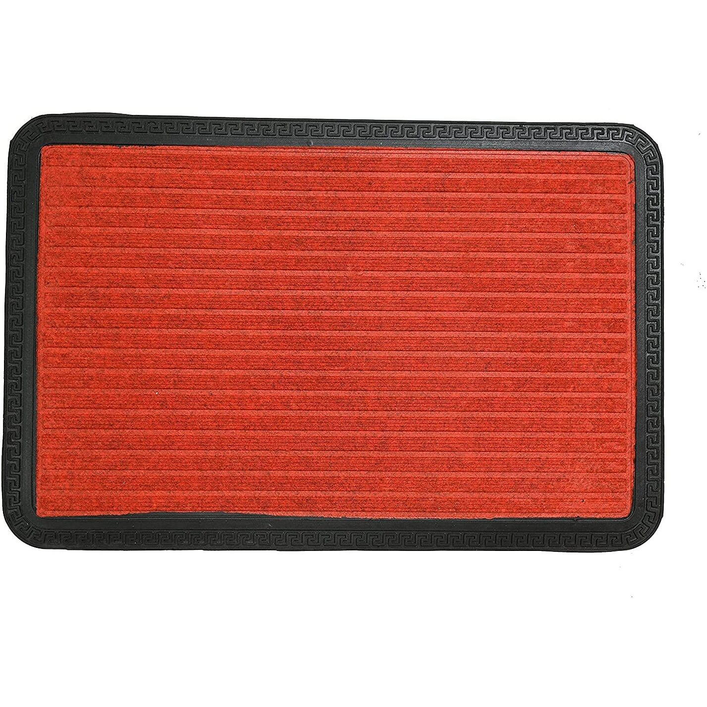 Ultica Fab Long Lasting Multi Purpose Door Mats For Bathroom Entrance, Shower Rubber Mat, Swimming Pool Mat Outdoor Mats Rain Mat Zig-Zag Mat (40 X 60, Red)