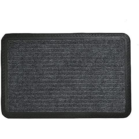 Ultica Fab Long Lasting Multi Purpose Door Mats For Bathroom Entrance, Shower Rubber Mat, Swimming Pool Mat Outdoor Mats Rain Mat Zig-Zag Mat (40 X 60, Grey)