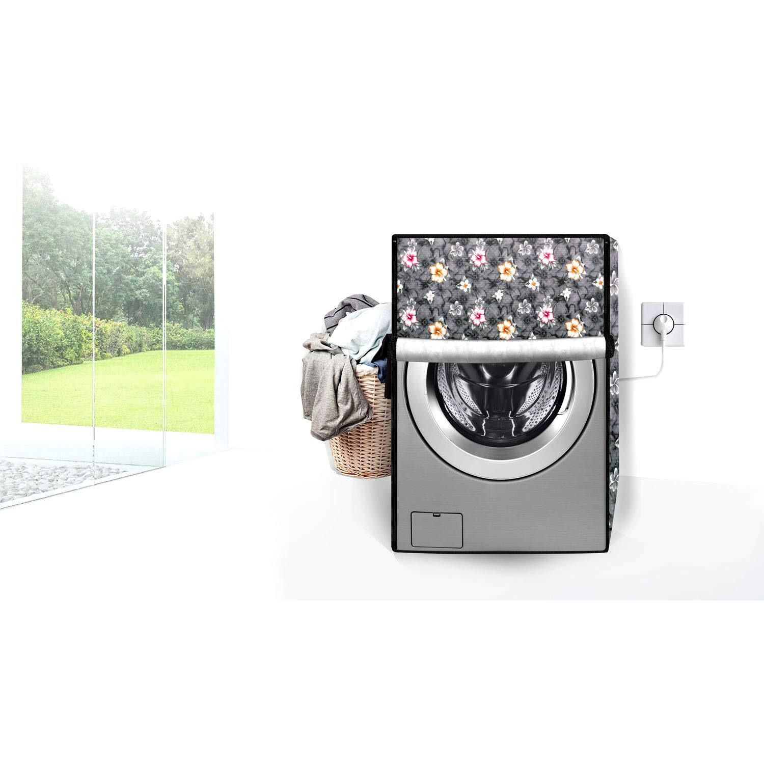 Stylista Washing Machine Cover Compatible For Lg 6 Kg Fully-Automatic Front Loading Fh0G7Ndnl02 Grey