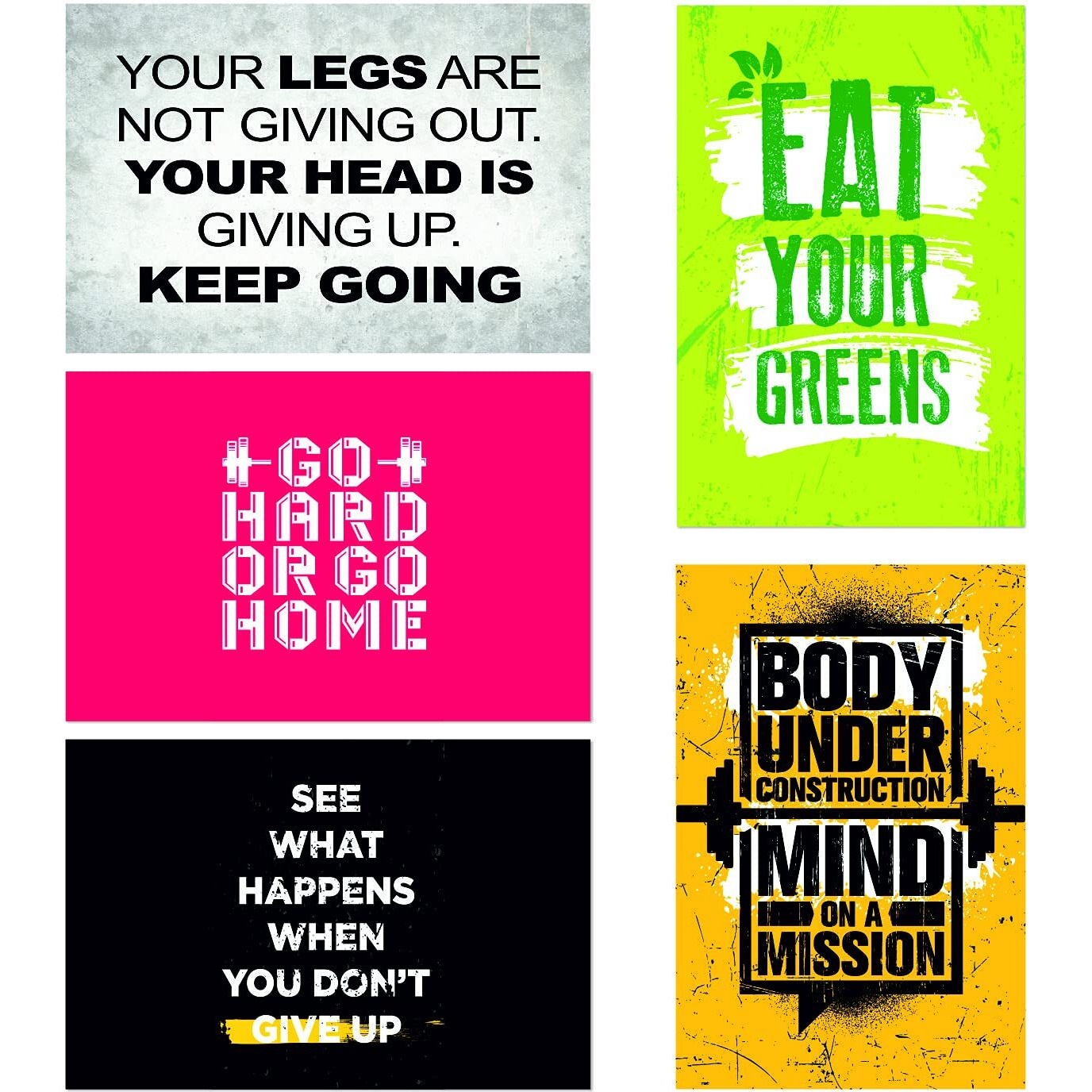 Printelligent Quote And Motivational Poster Set Of 10 Size (45 Cm X 30 Cm) (A)