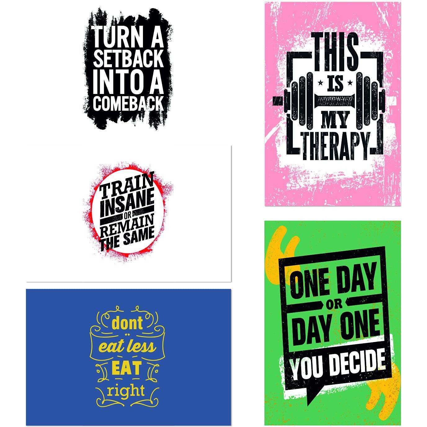 Printelligent Quote And Motivational Poster Set Of 10 Size (45 Cm X 30 Cm) (D)