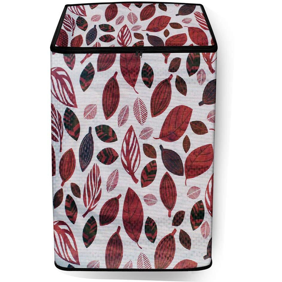 Stylista Washing Machine Cover Compatible For Samsung 11 Kg Fully-Automatic Top Loading Wa11J5751Sp, Ditzy Pattern Offwhite Base