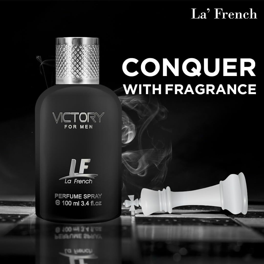 La French Victory Eau De Parfum - 100Ml Perfume For Men | Intense Long Lasting Perfume | Premium Fresh Fragrance Scent Edp Spray | Best Gift Perfume For Man And Husband.(Pack Of 1)