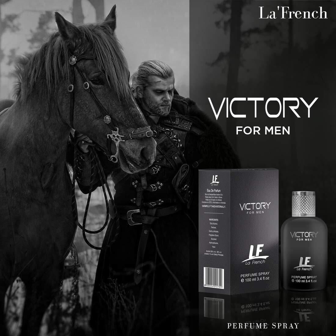 La French Victory Eau De Parfum - 100Ml Perfume For Men | Intense Long Lasting Perfume | Premium Fresh Fragrance Scent Edp Spray | Best Gift Perfume For Man And Husband.(Pack Of 1)
