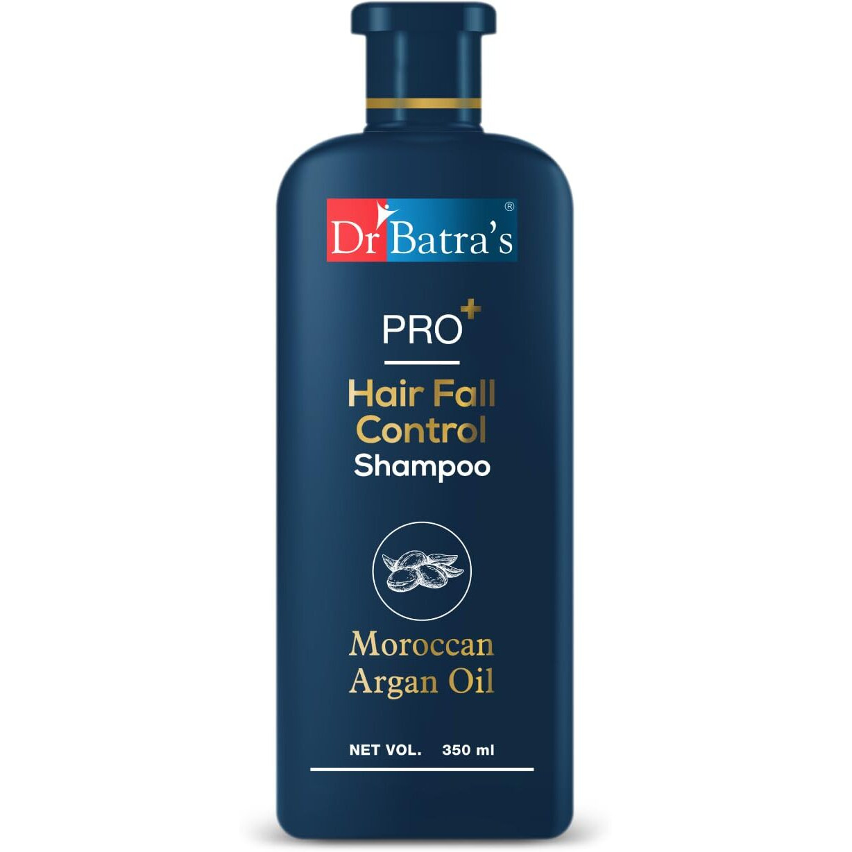 Dr BatraS Pro+ Hair Fall Control Shampoo | Sulphate Free Shampoo | Moroccan Argan Oil Shampoo For Men & Women (Pack Of 1)
