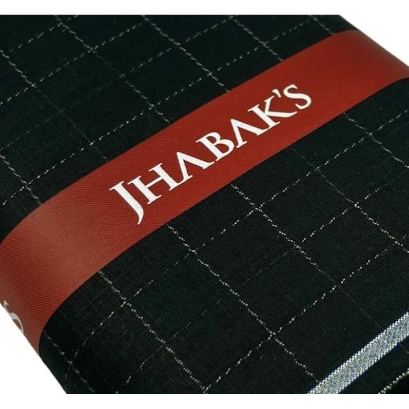 JhabakS Unstitched 100% Pure Cotton (1.60 M/ 58" & 2.25M/ 36") Shirt Fabric & (2.10M/ 58" & 3M/ 36") Kurta Material