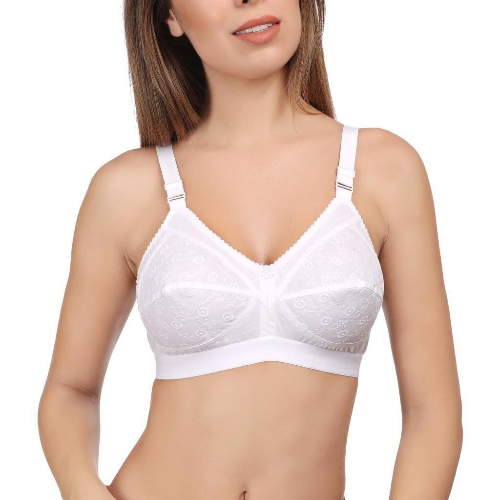 EveS Beauty WomenS Full Coverage Bra White