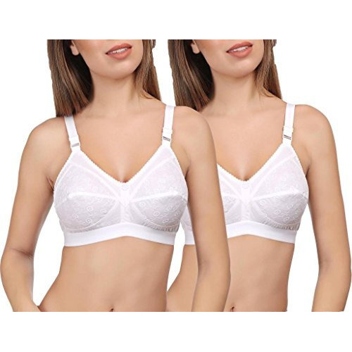 EveS Beauty WomenS Full Coverage Bra White