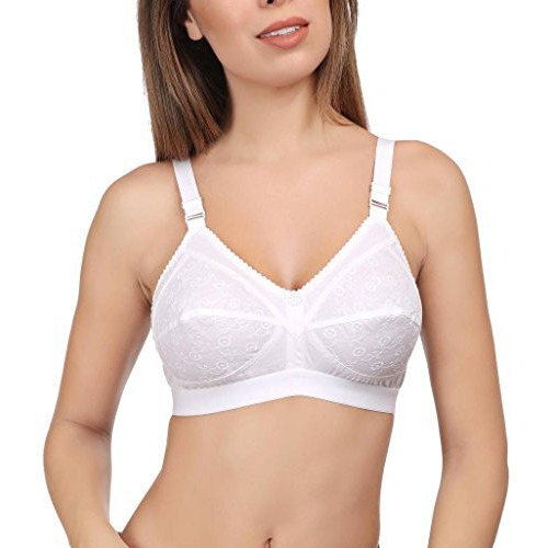 EveS Beauty WomenS Full Coverage Bra White