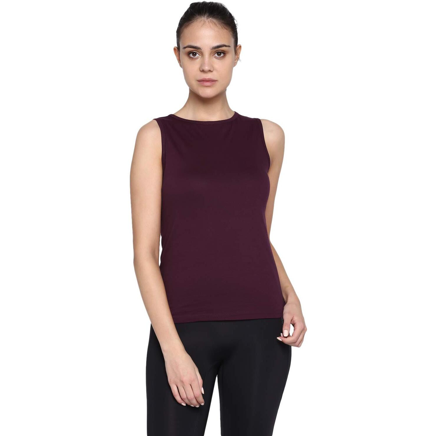 ApPulse WomenS Sleeveless Round Neck Tshirt