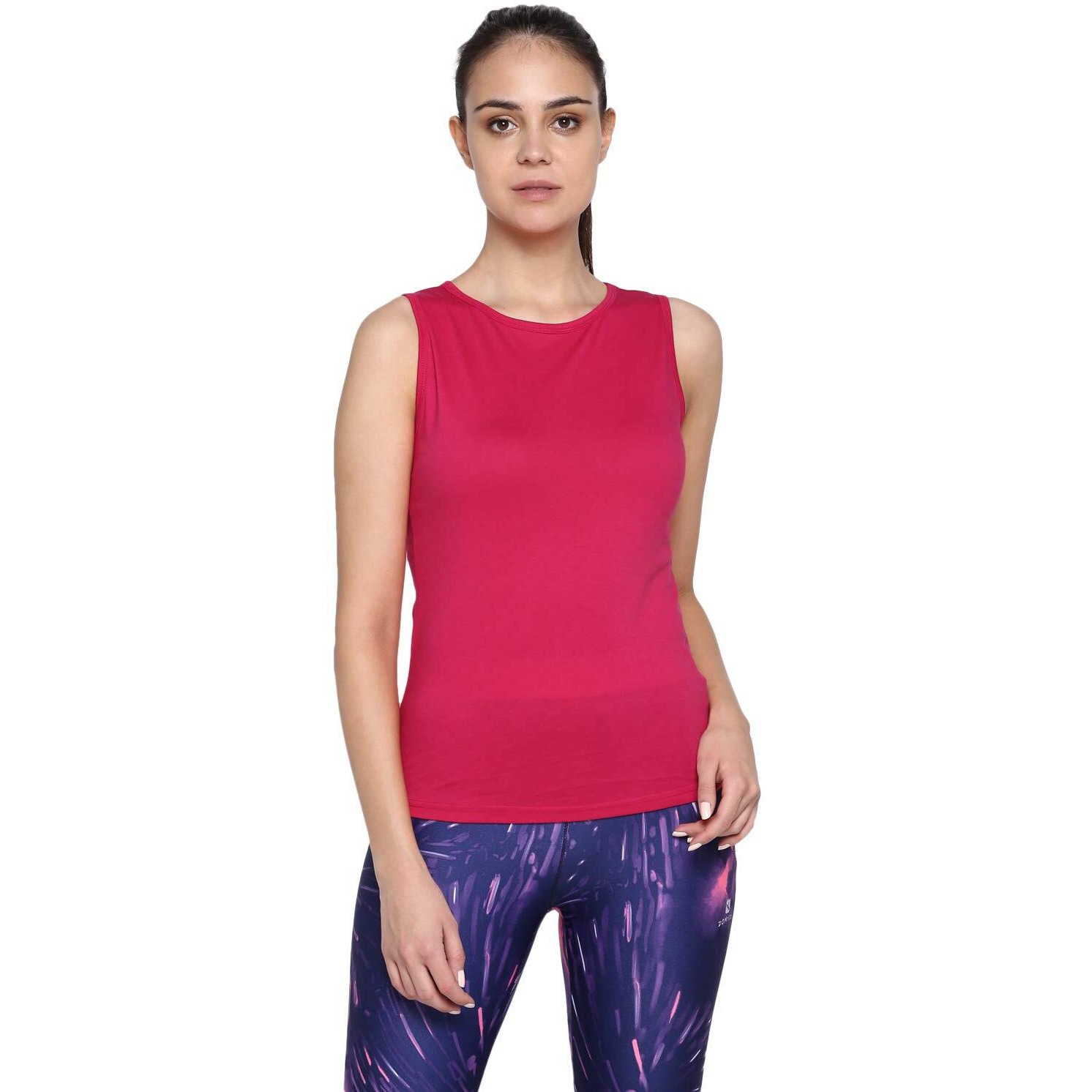 ApPulse WomenS Sleeveless Round Neck Tshirt