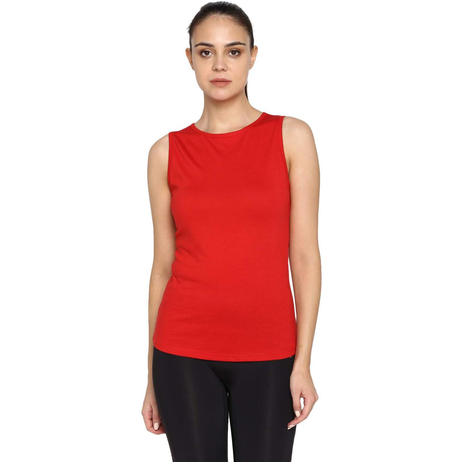 ApPulse WomenS Sleeveless Round Neck Tshirt