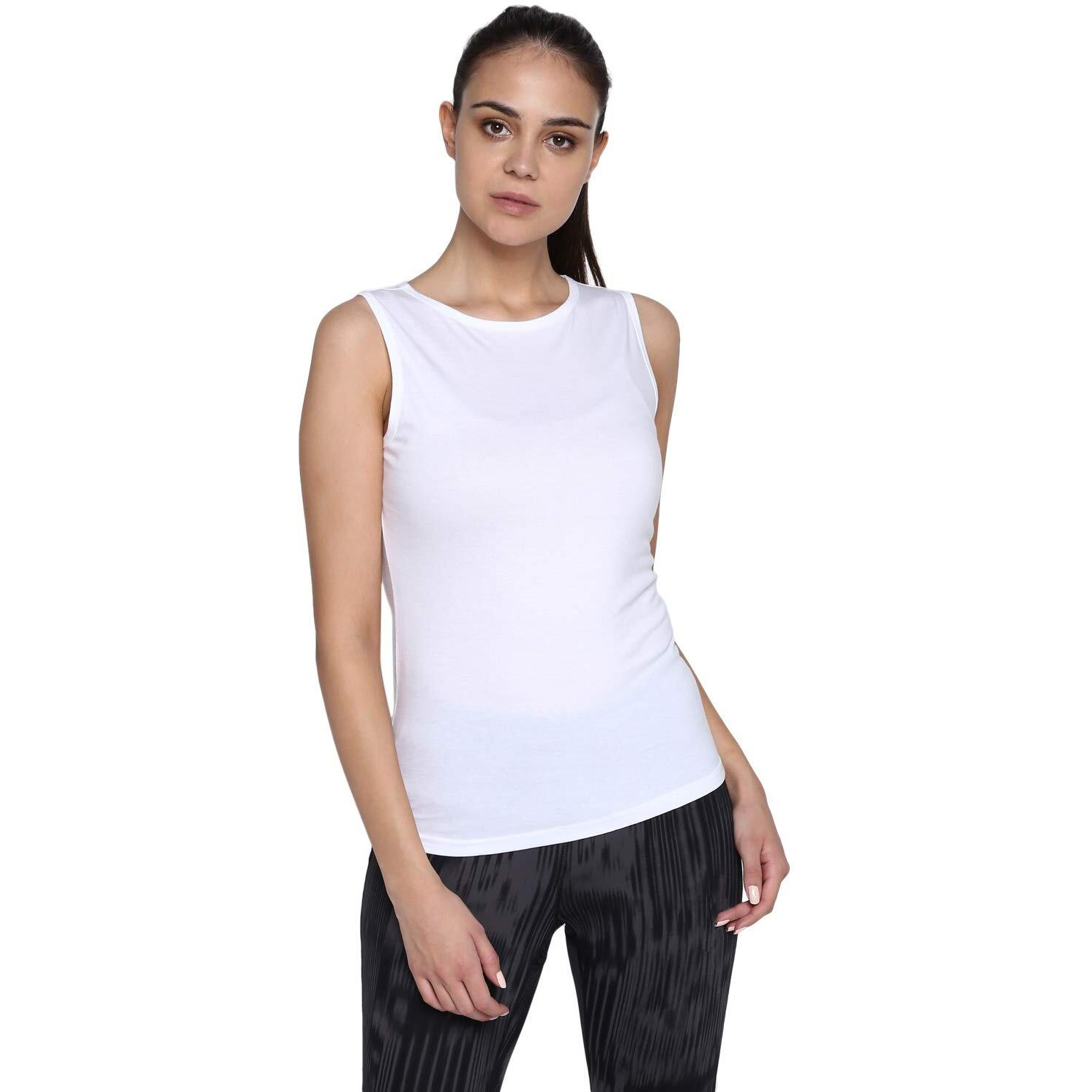 ApPulse WomenS Sleeveless Round Neck Tshirt