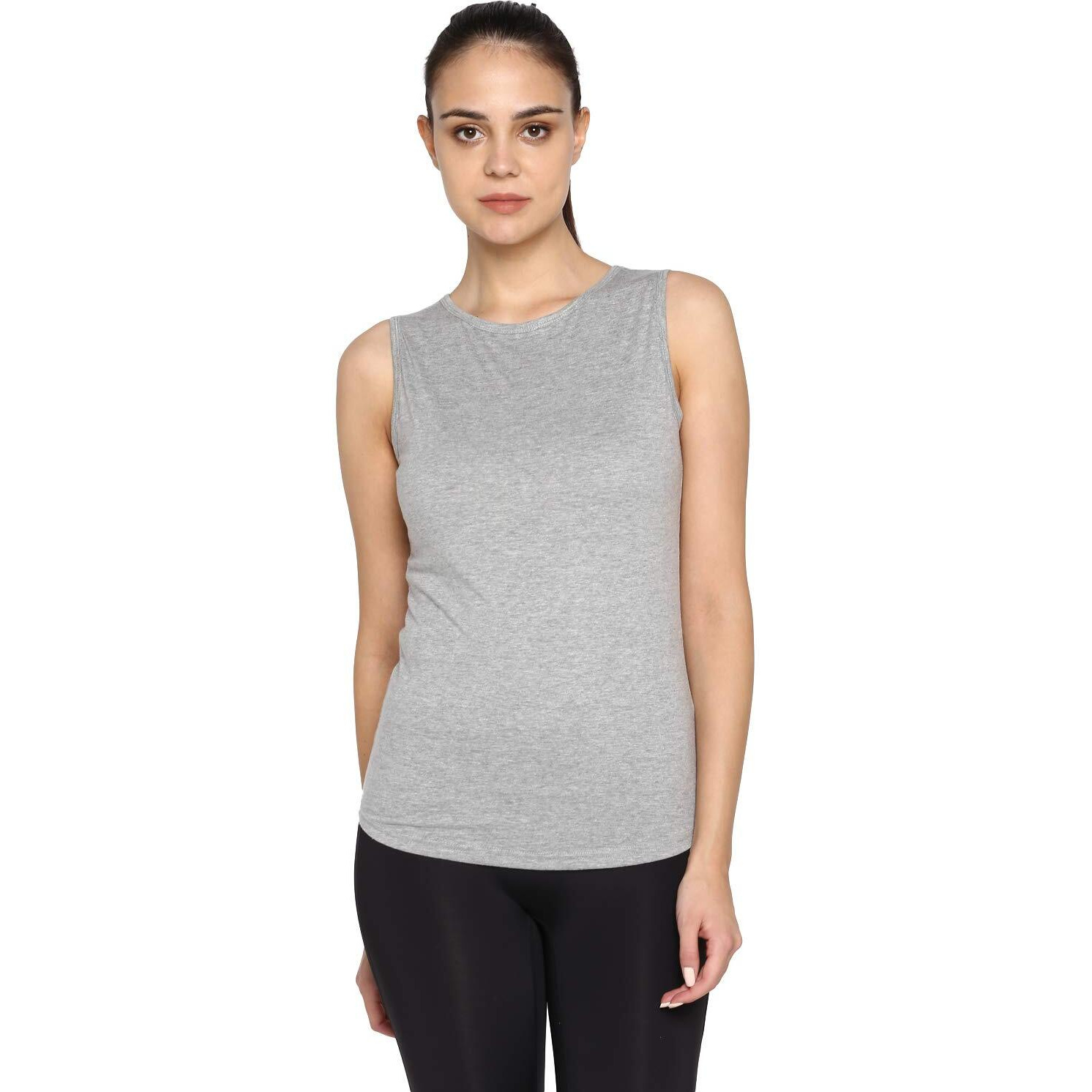 ApPulse WomenS Sleeveless Round Neck Tshirt