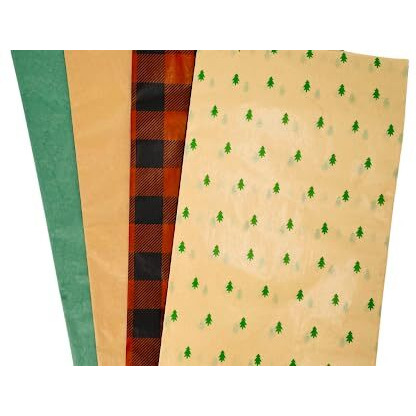 Kidsy Winsy Classic Printed Luxury Tissue Gift Wrapping Paper | 20 X 20 Inches 18Gsm | Uses Diy And Crafts, Stuffing Bags And Box Packaging, Gift Wrapping & Decorations (42 Sheets)