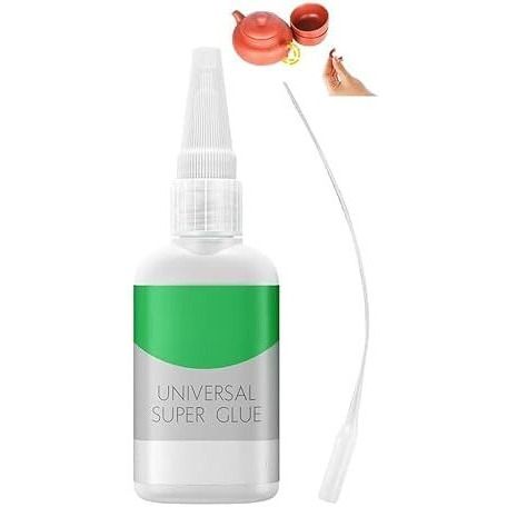 Vinsh Enterprise High-Strength Oily Glue,Ceramic Glue For Pottery Repair,Universal Multifunctional Glue, Mighty Instant Super Glue For Wooden,Ceramic,Plastic,Metal, Glass,Plastics, Jade Etc.50G