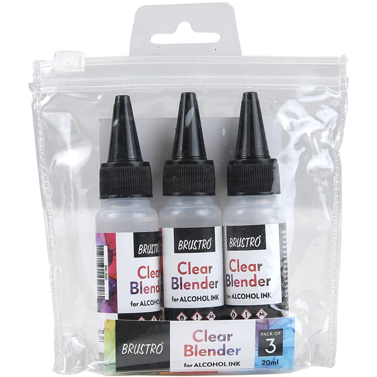 Brustro Alcohol Ink Clear Blender Pack Of 3 (20Ml Each)