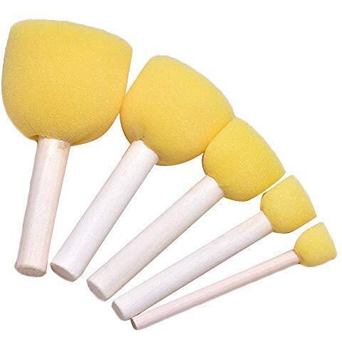 Kira Foam Yellow Reusable Sponge Dabber Set Of 5 Pc