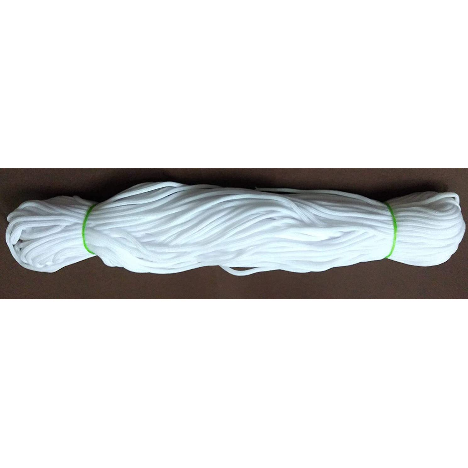 Omx 120 Mtr (60 Mtr In 1 Roll), 2 Rolls, Nylon Knot Macrame Beading Braided 3Mm Thick Thread Cord Rope (White)