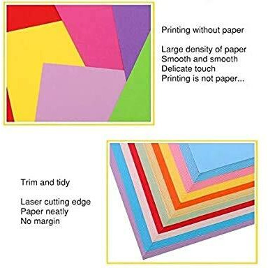 Generic Rough Textured Both Side Coloured 15 Cm X 15 Mm Origami Sheets/Construction Paper Unruled (Set Of 100, Multi Color) For Origami, Scrap Booking, Hoobby Crafts, Project Work Etc (100).
