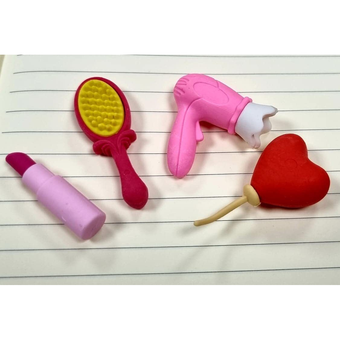 Rianz Cute Fancy Doll Accessories Erasers For Girls Kids (Pack Of 16)