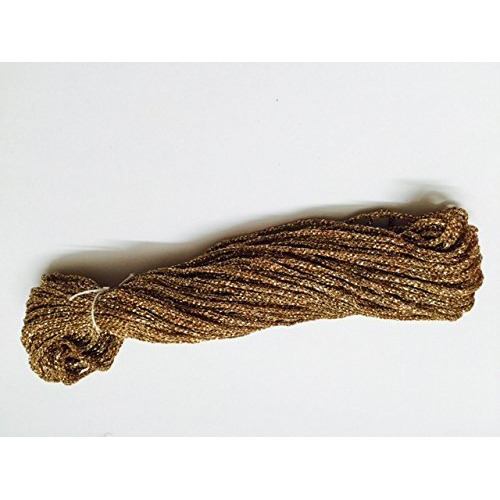 Eerafashionicing Pack Of 9 To 10 Mtr Ginger Colour Piping, Dori, Edges, Lace, Trims