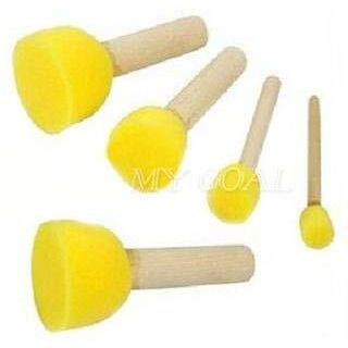 Vishal Sponge Dabber, Yellow, Set Of 5