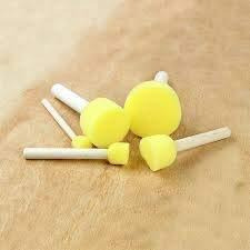 Vishal Sponge Dabber, Yellow, Set Of 5