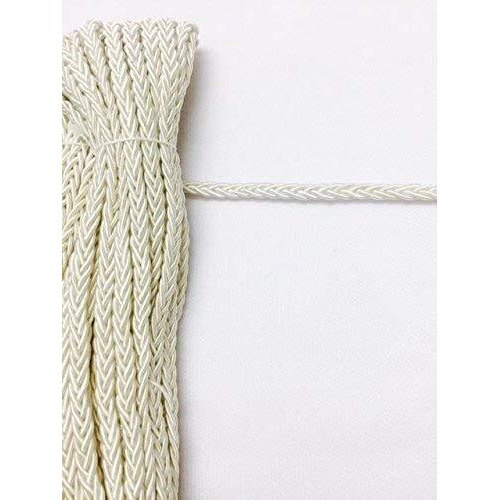 Eerafashionicing Pack Of 9 To 10 Mtr Silver Light Colur Piping, Dori, Edges, Lace, Trims