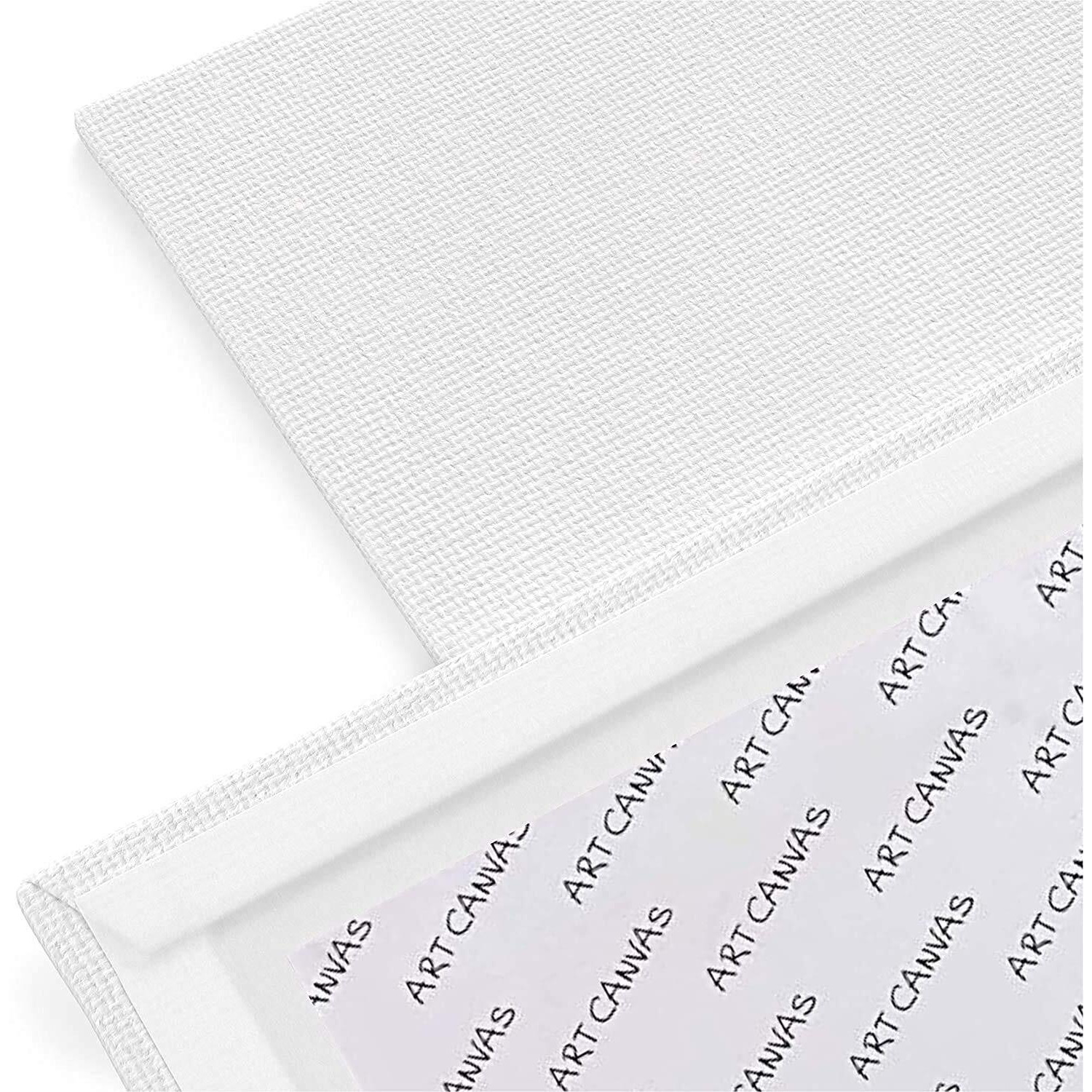 Variety Canvas 12 X 12 Inch Cotton Canvas Board For Painting, 7Oz Primed, Pack Of 4 Piece - White