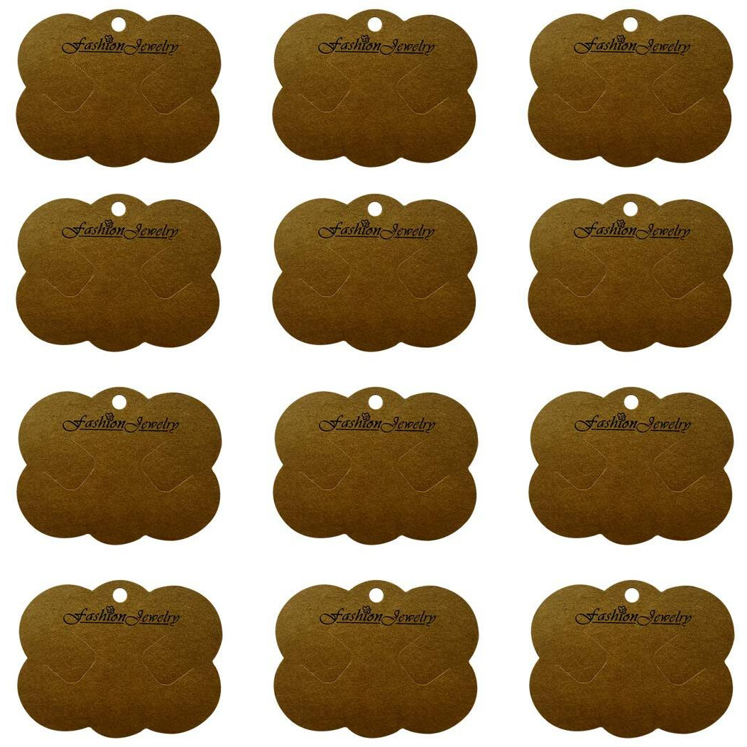 Diy Crafts Pack Of 100Pcs 50X2, Brown Color, 50Pcs/Lot 70Mmx86Mm As Image Jewellery Display Cards For Necklaces Jewellery-Making Display(Pack Of 100Pcs 50X2, Brown Color)