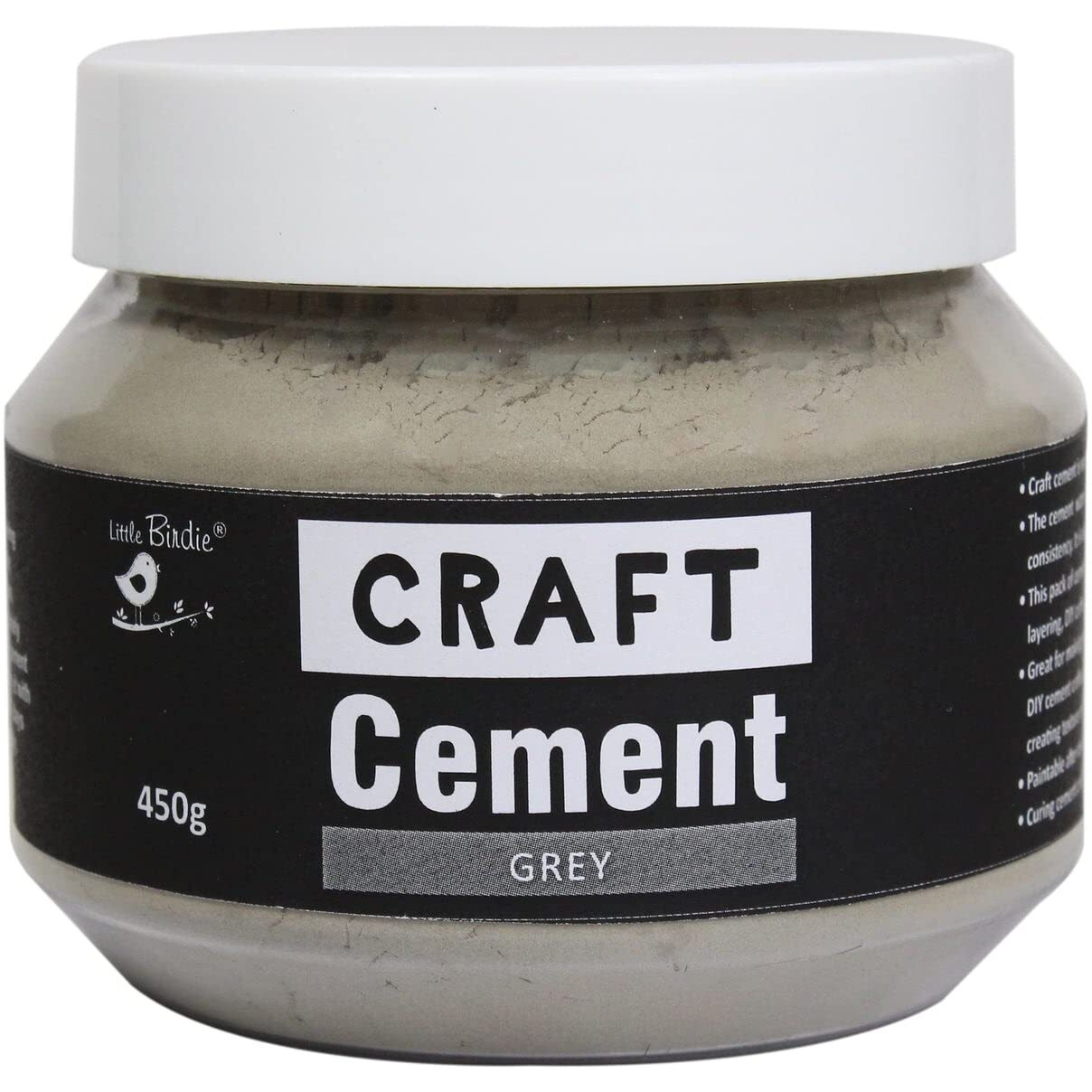 Itsy Bitsy - Craft Cement Grey - 450Gm Pack Of 4 | For Moulding, Casting, Layering, Diy Crafts, Planters, Leaf Bowls, Candle Holders, Plants, Flower Pot| And Art & Craft Work