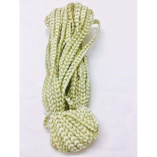 Eerafashionicing Pack Of 9 To 10 Mtr Cream And Gold Colour Piping, Dori, Edges, Lace, Trims
