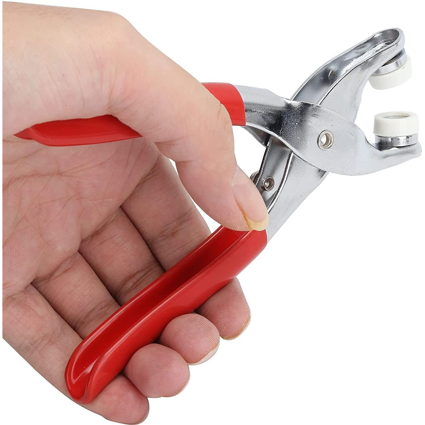 Pravyta Press Stud Kit 100 Sets 9.5Mm Snap Fasteners Kit Tool For Sewing And Crafting 10 Colors Metal Prong Hollow Snaps And Solid Snaps Buttons With Fastener Pliers Press Tool Kit