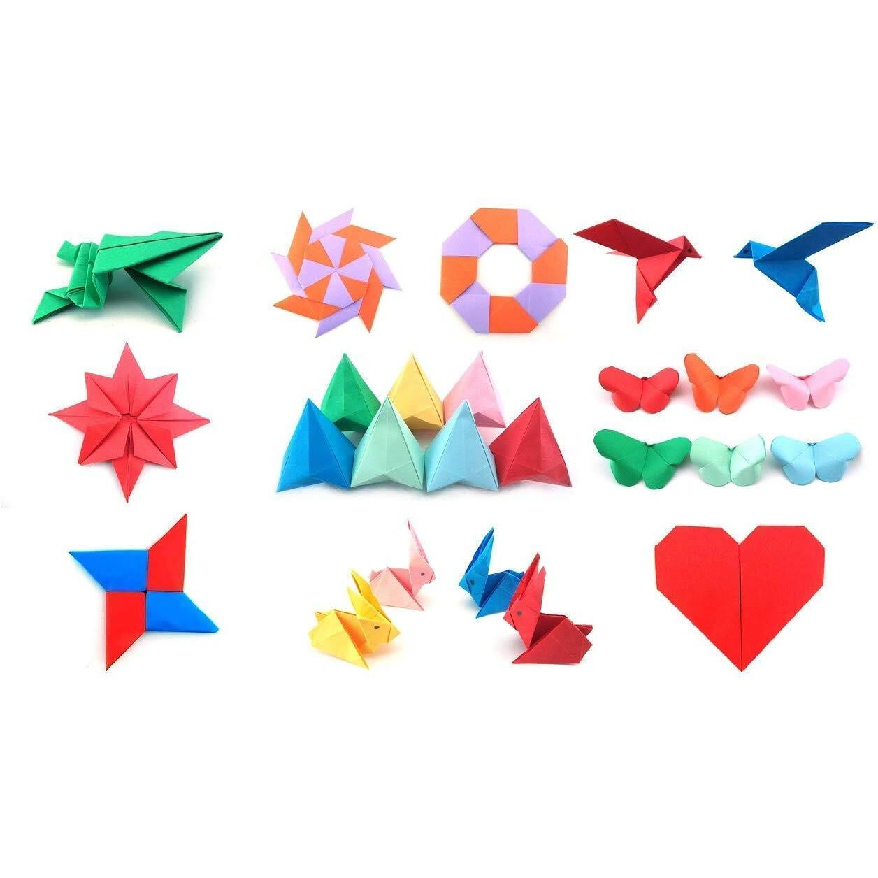 Sehgal Rough Textured Both Side Colored 15 Cm X 15 Cm Origami Sheets (Set Of 100, Multicolor) Construction Paper Scrapbooking, Hobby Crafts, Project Work Etc. (100)