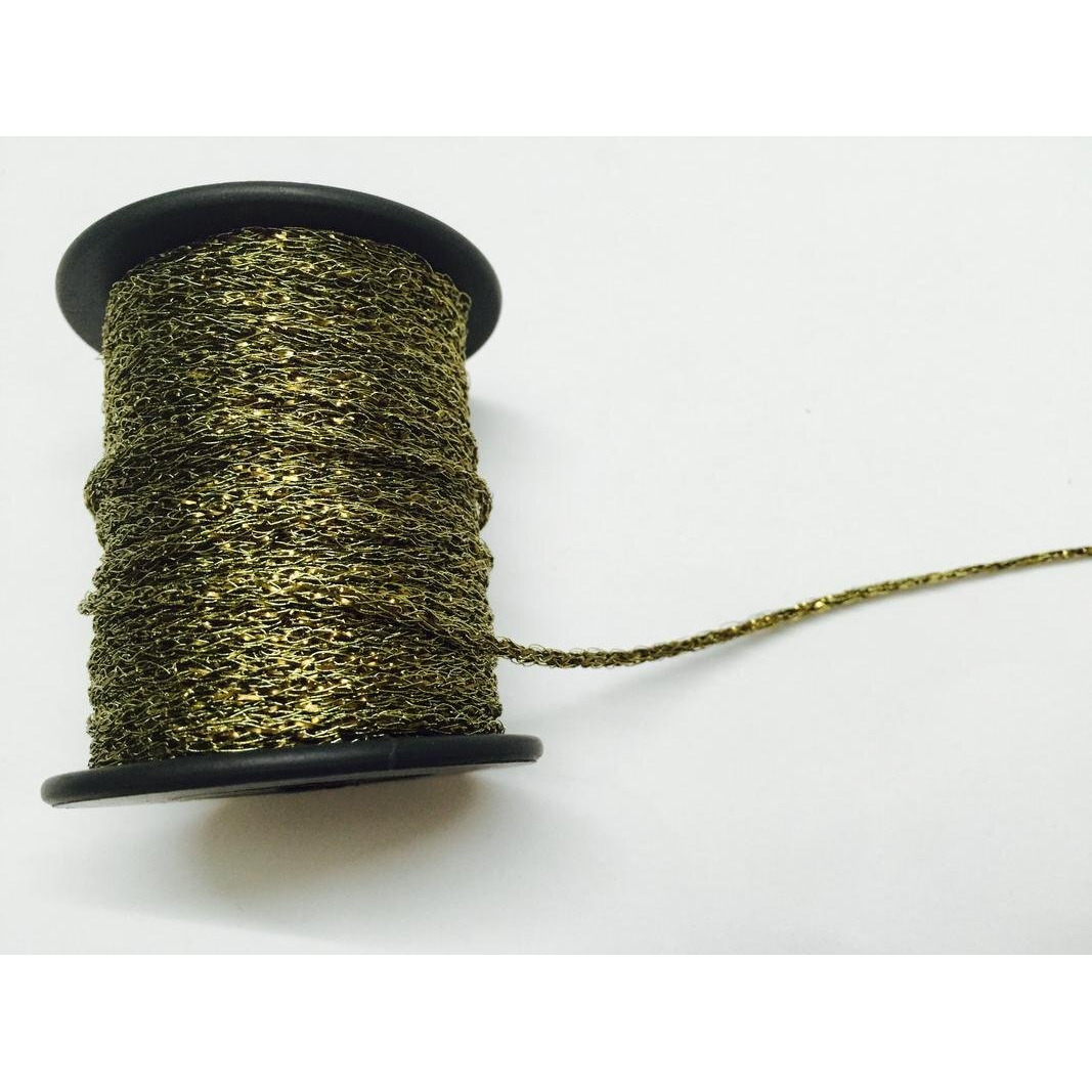 Eerafashionicing Pack Of 9 To 10 Mtr Light And Black Colour Piping, Dori, Edges, Lace, Trims