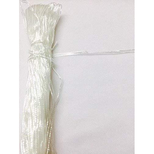Eerafashionicing Pack Of 9 To 10 Mtr White Colour Piping, Dori, Edges, Lace, Trims