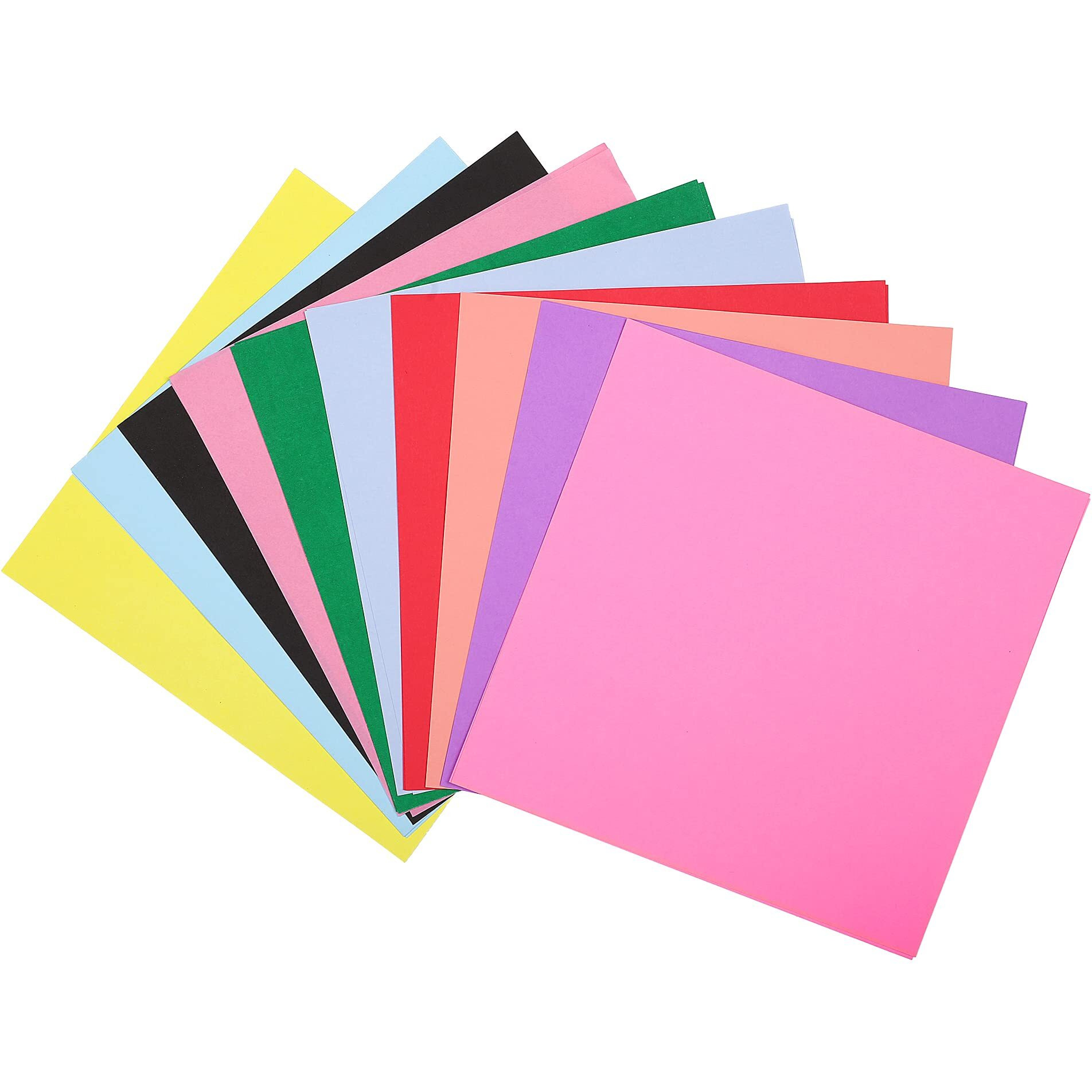 Snow Crafts Origami Paper 80 Gsm For Kids Double Sided 10 Vibrant Colored 21Cmx21Cm Oragami Paper Packs For Arts And Crafts. (100 Sheets)