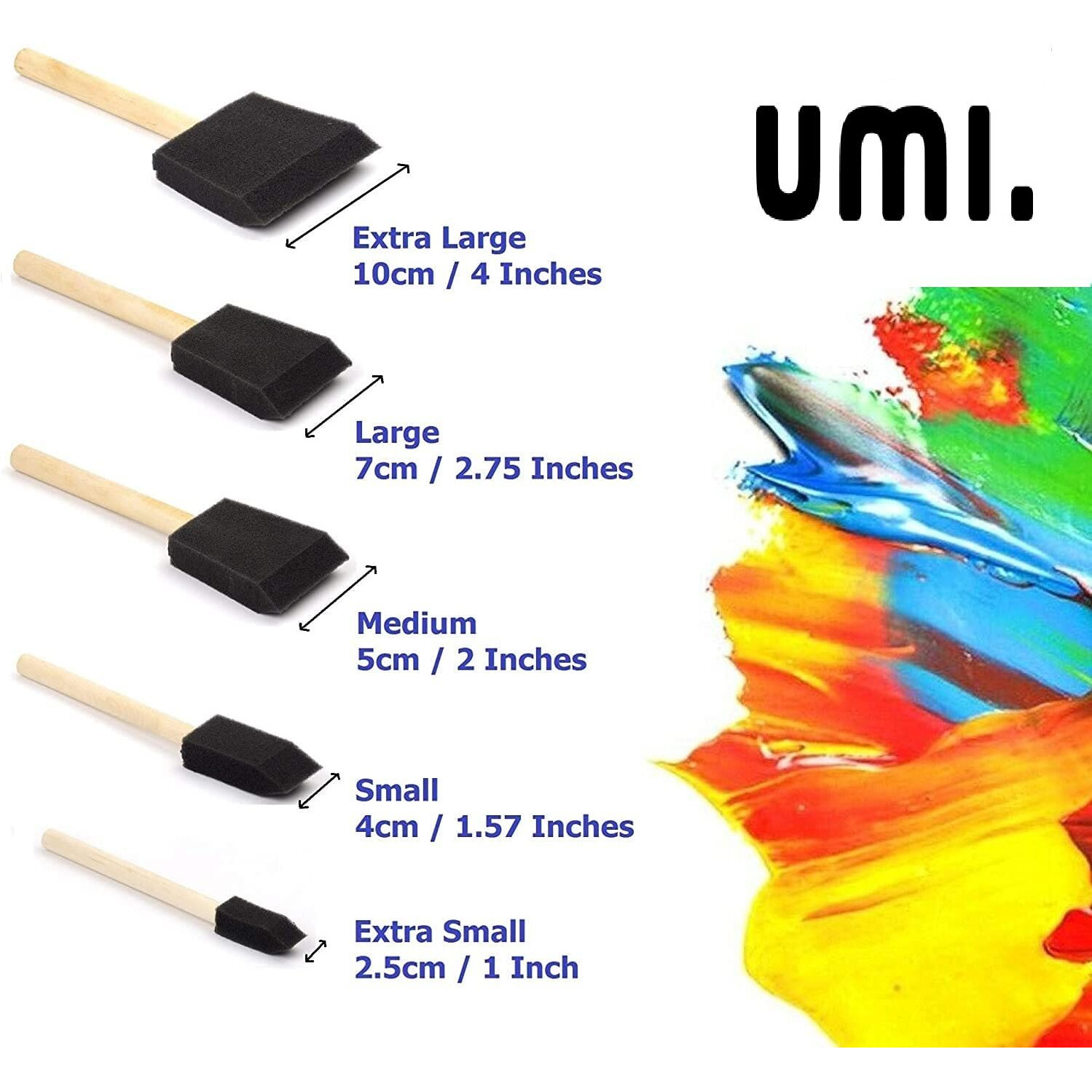 Amazon Brand  Umi Painting Sponges Set Of 13Pc For Art And Craft Projects