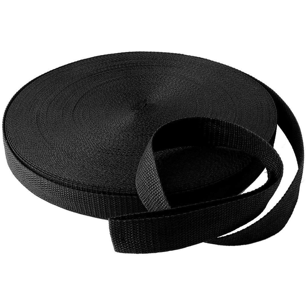 Diy Crafts Design No  1, 1 Inch Width 25 Yards, Polypropylene Webbing 25 Meter X 1" - Inch Wide Black Polypro Strap Webbin (Design No  1, 1 Inch Width 25 Yards)