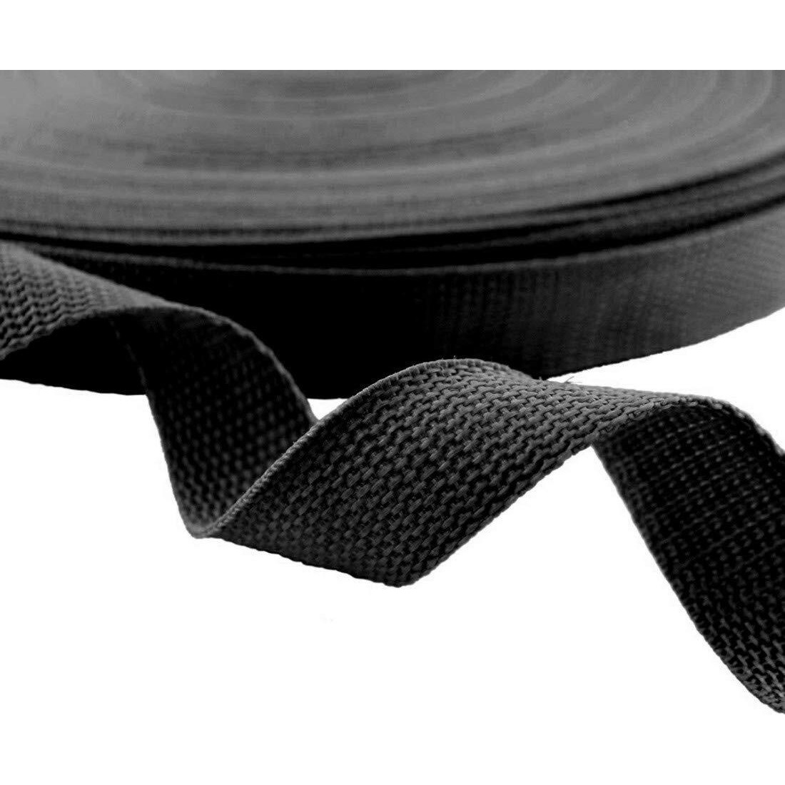 Diy Crafts Design No  1, 1 Inch Width 25 Yards, Polypropylene Webbing 25 Meter X 1" - Inch Wide Black Polypro Strap Webbin (Design No  1, 1 Inch Width 25 Yards)