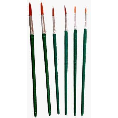 Khyati Rectangle Big Mixing Colour Palette/Plate (16 Colour Compartments, 8 Mixing Compartments, 2 Water Storing Compartments) With Willson Artist Round And Flat Paint Brushes (Set Of 12)